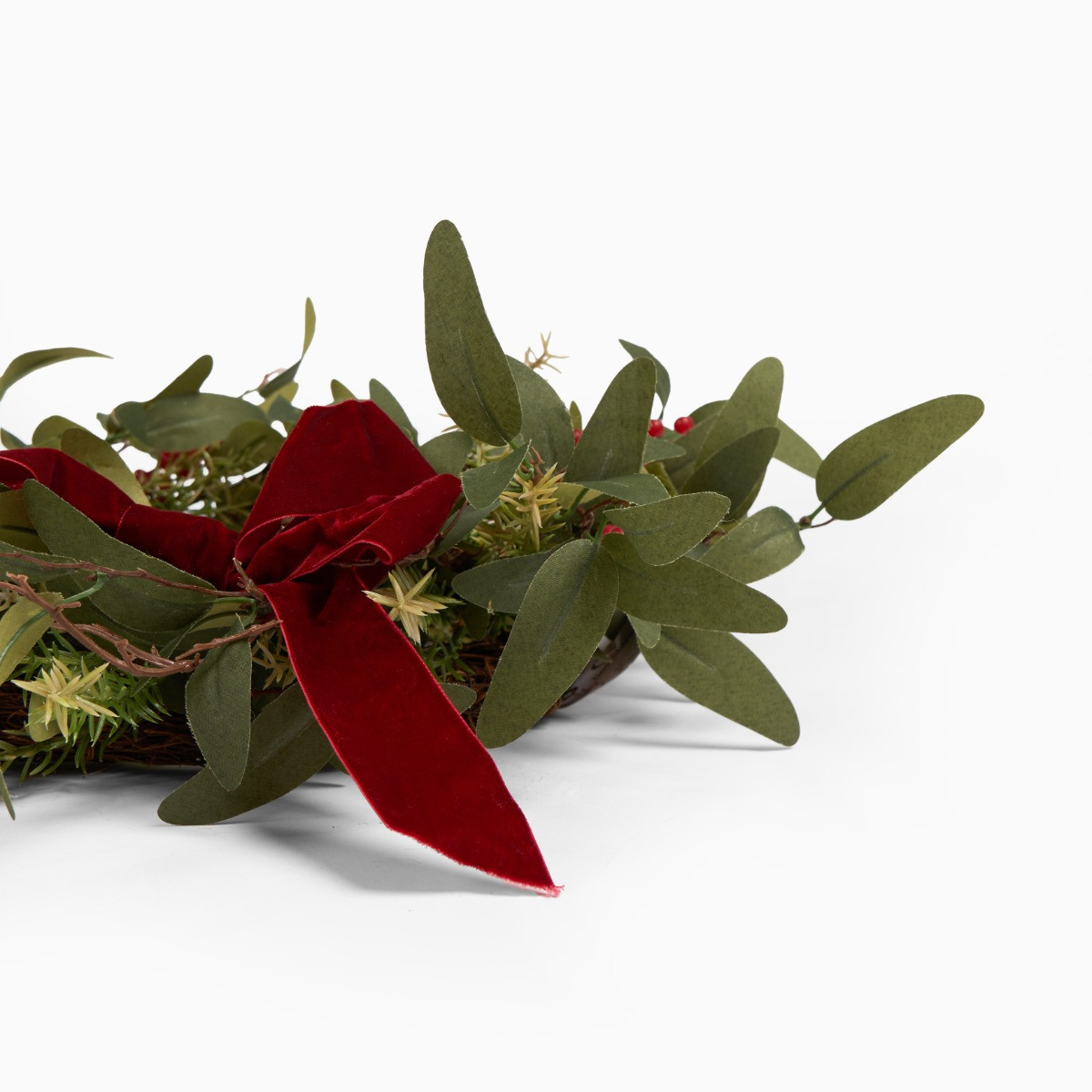 OHS Berry and Bow Wreath - Burgundy>