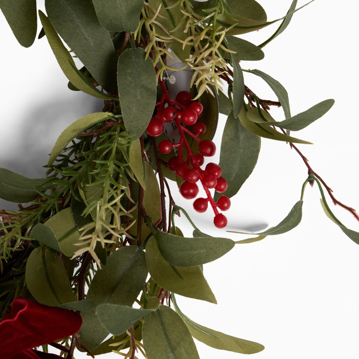 OHS Berry and Bow Wreath - Burgundy>