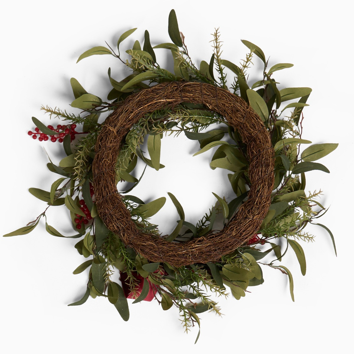 OHS Berry and Bow Wreath - Burgundy>
