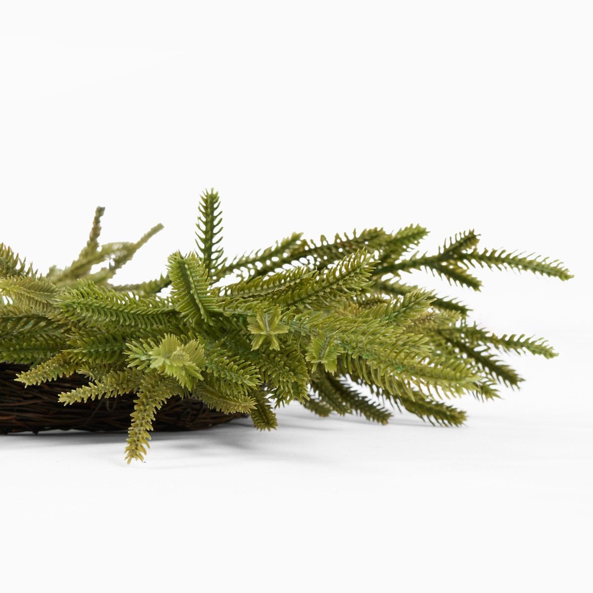 OHS Fir Greenery Candle Holder - Green>