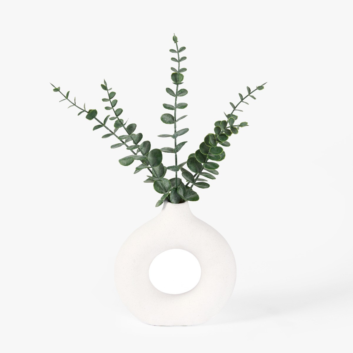 OHS Small Eucalyptus in Ceramic Vase - Natural>