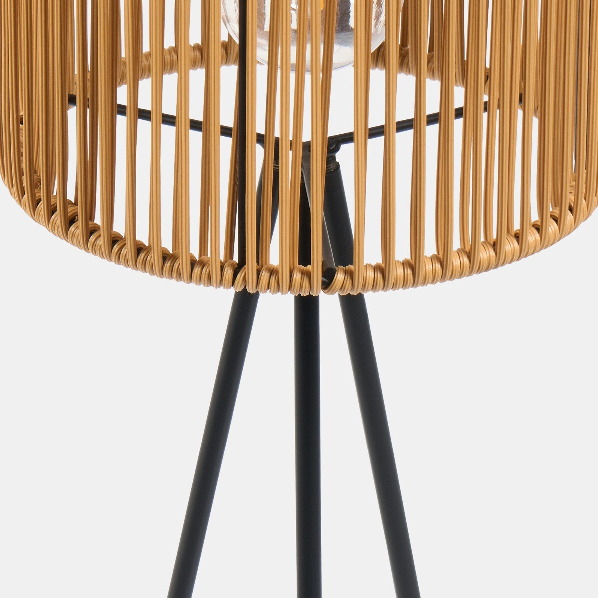 OHS Solar Rattan Floor Lamp - Natural>