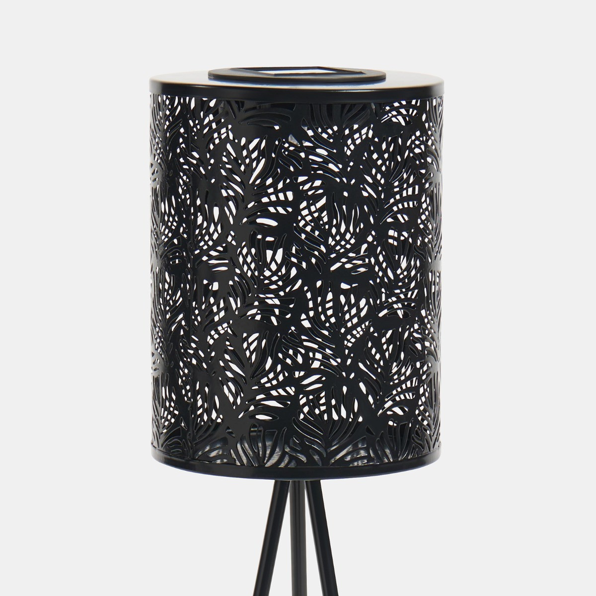 OHS Solar Metal Floor Lamp - Black>