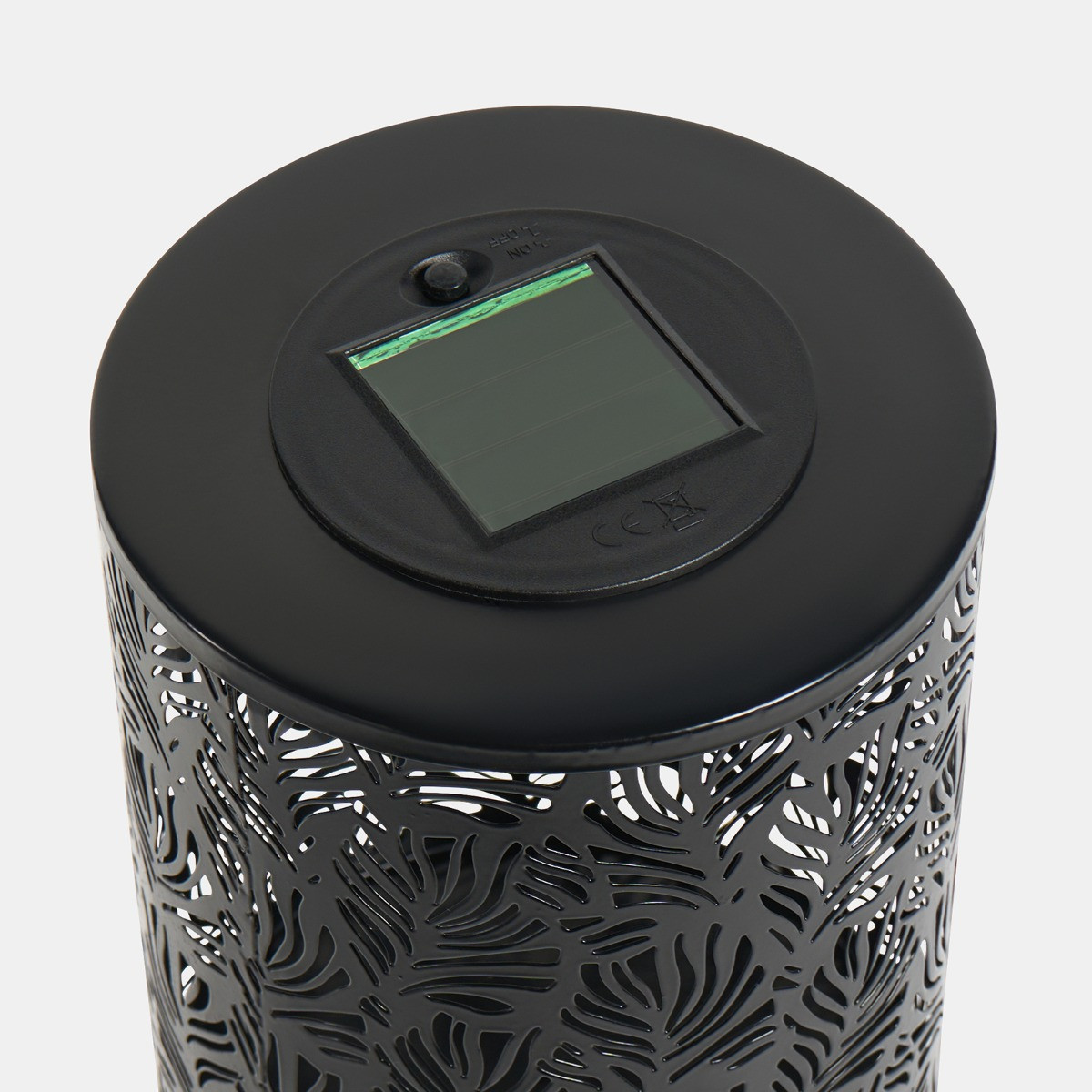 OHS Solar Metal Floor Lamp - Black>