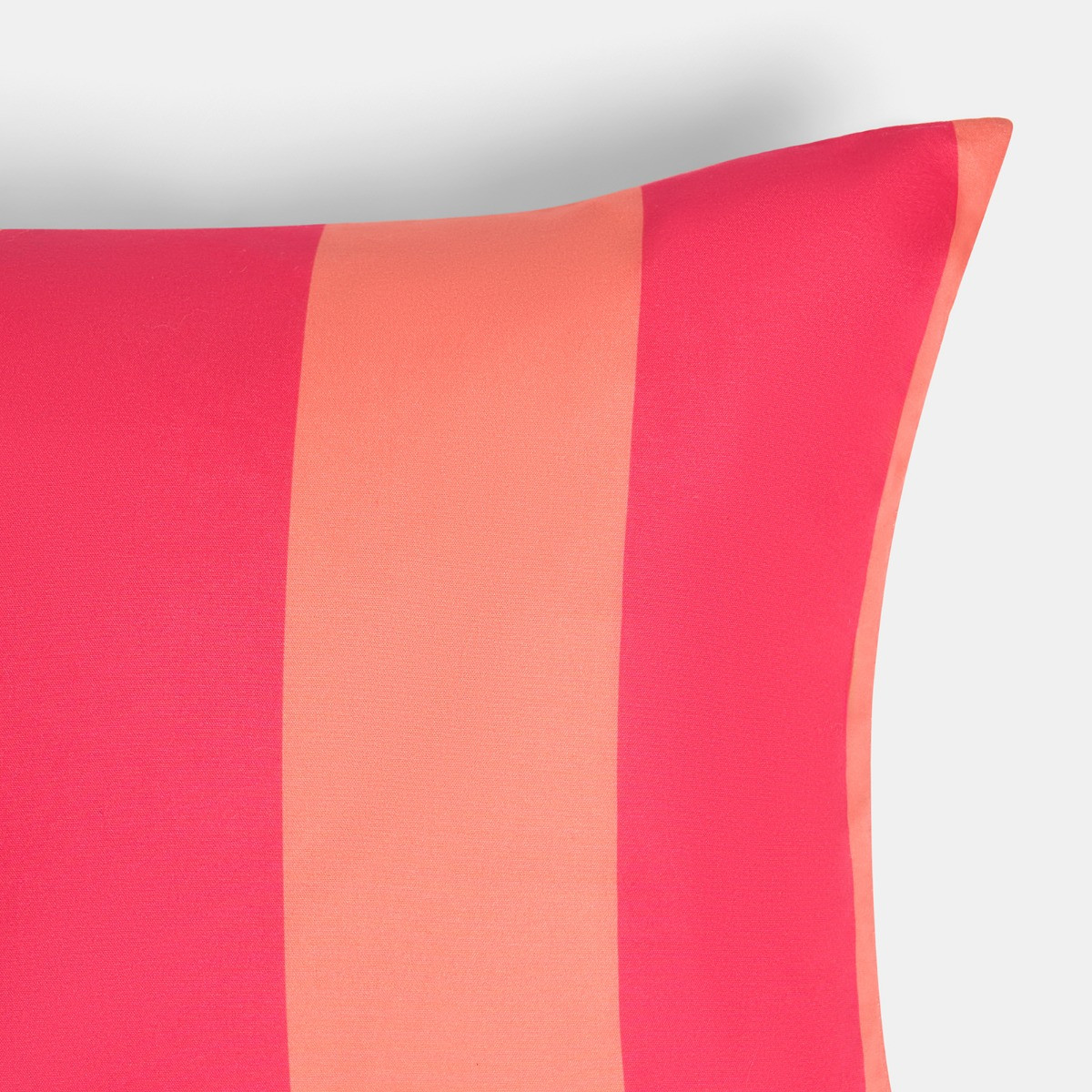 OHS Indoor/Outdoor Stripe Print Cushion Covers - Orange/Pink>