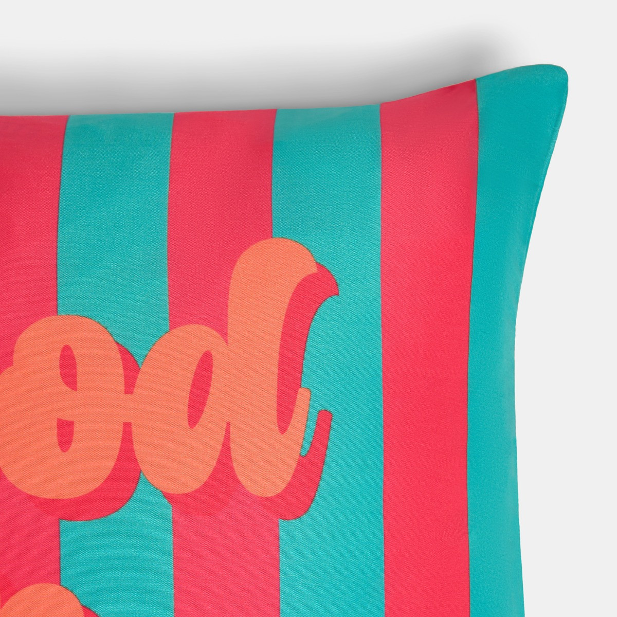 OHS Indoor/Outdoor Good Vibes Cushion Covers - Orange/Blue>