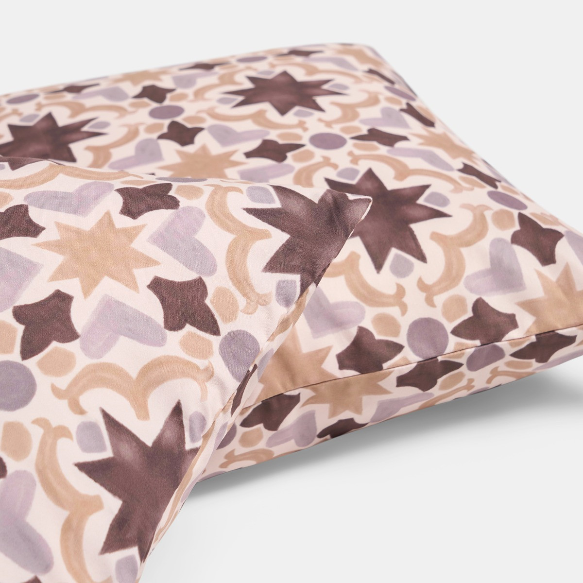 OHS Indoor/Outdoor Tile Print Cushion Covers - Natural>
