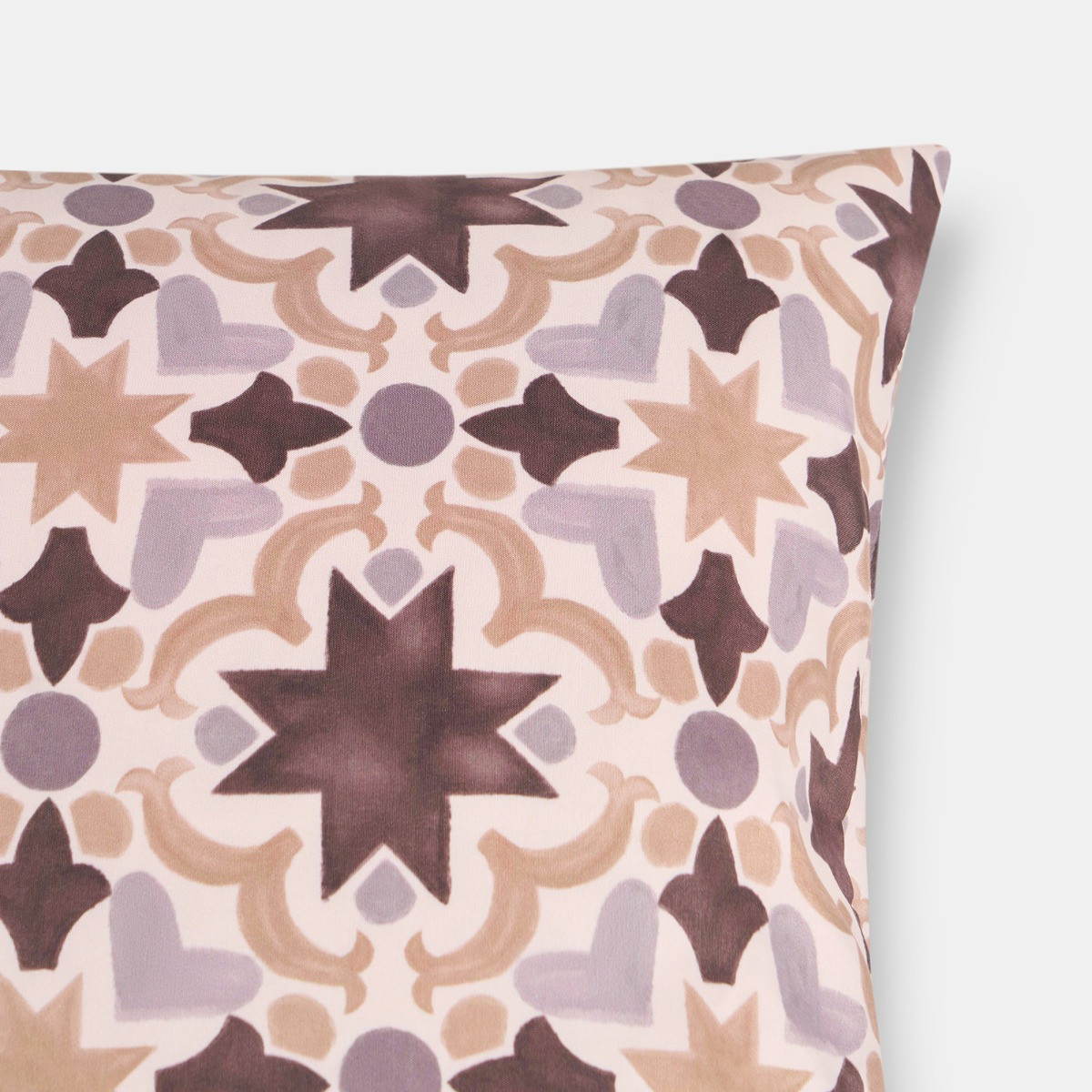 OHS Indoor/Outdoor Tile Print Cushion Covers - Natural>