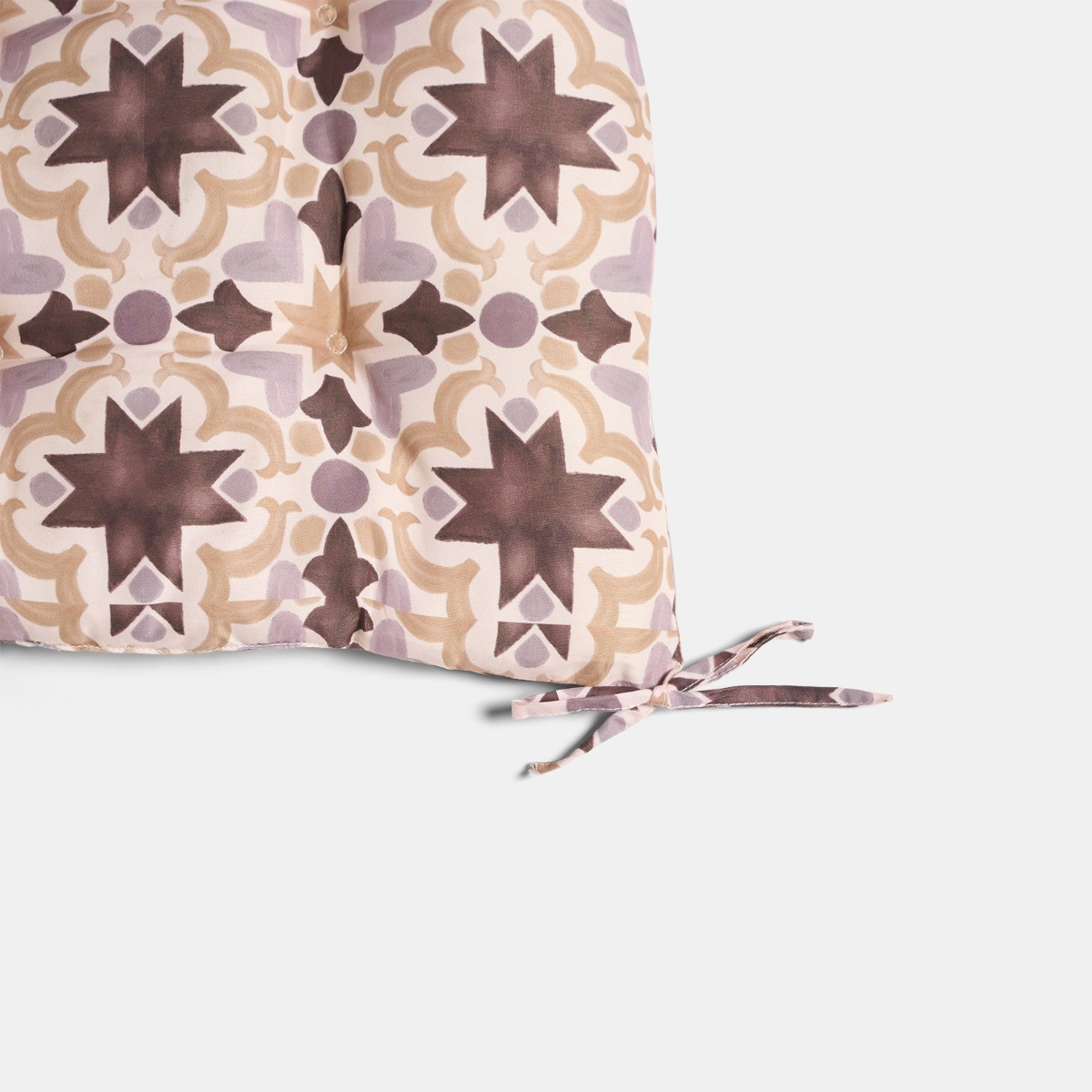 OHS Indoor/Outdoor Tile Print Seat Pads, Natural - 40 x 40cm>