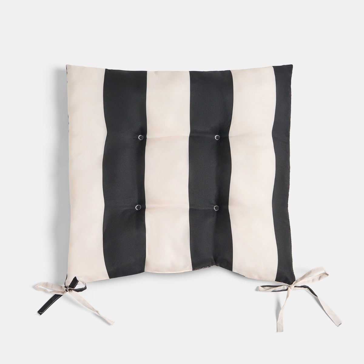 OHS 4 Pack Indoor/Outdoor Stripe Print Seat Pads - Monochrome>