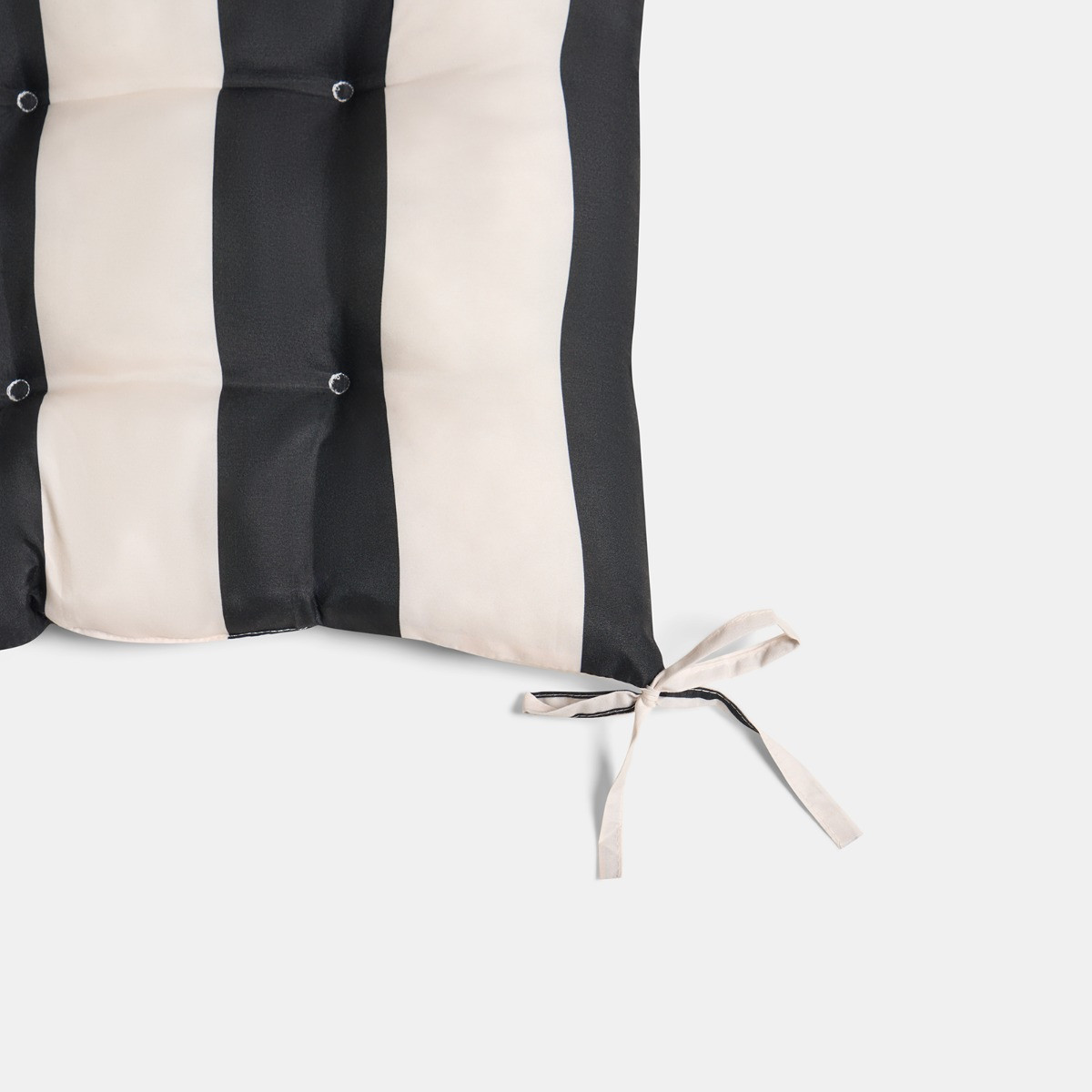 OHS 4 Pack Indoor/Outdoor Stripe Print Seat Pads - Monochrome>