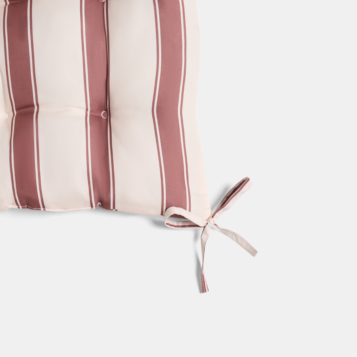 OHS Indoor/Outdoor Stripe Print Seat Pads - Chocolate/Cream>