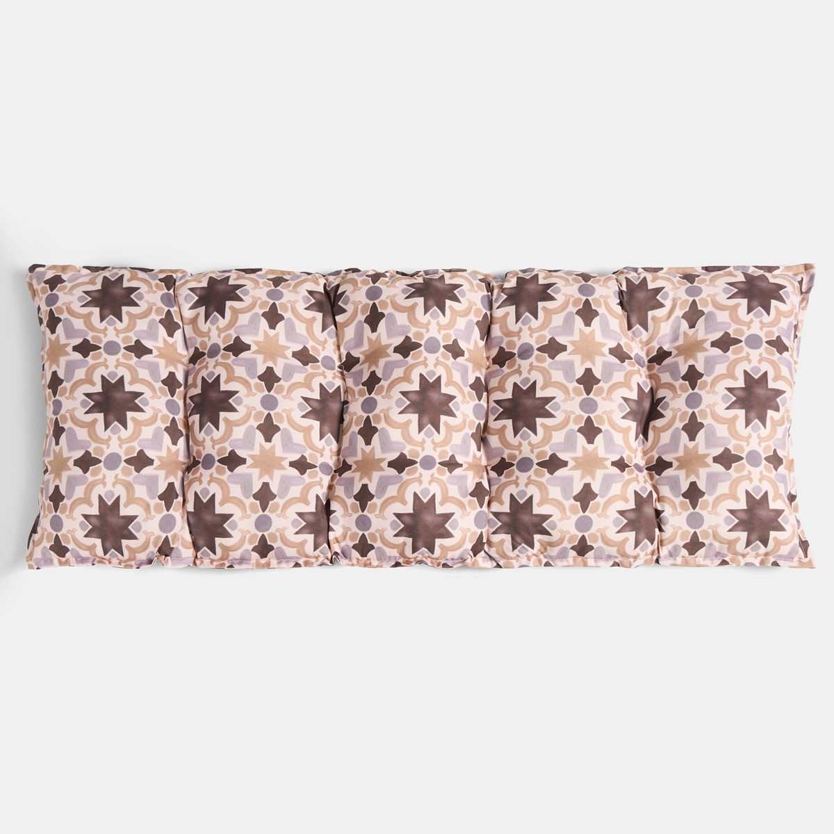 OHS 2-Seater Indoor/Outdoor Tile Print Bench Pad - Natural>