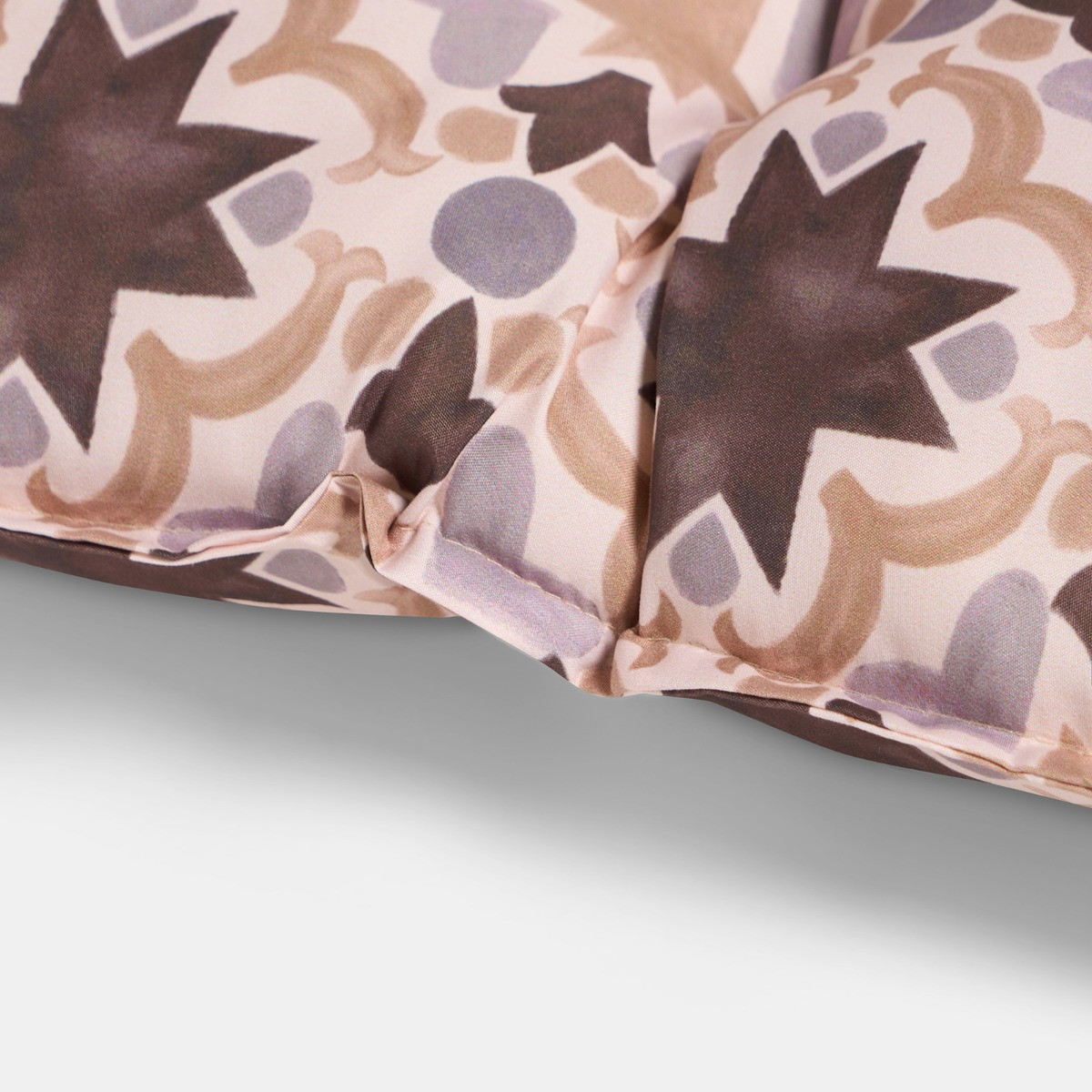 OHS 2-Seater Indoor/Outdoor Tile Print Bench Pad - Natural>