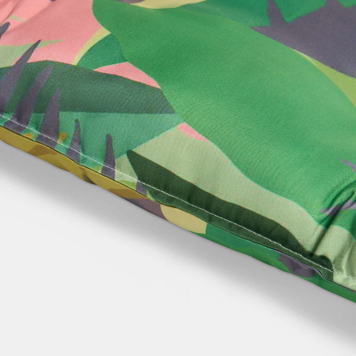 OHS 2-Seater Indoor/Outdoor Palm Print Bench Pad - Green>