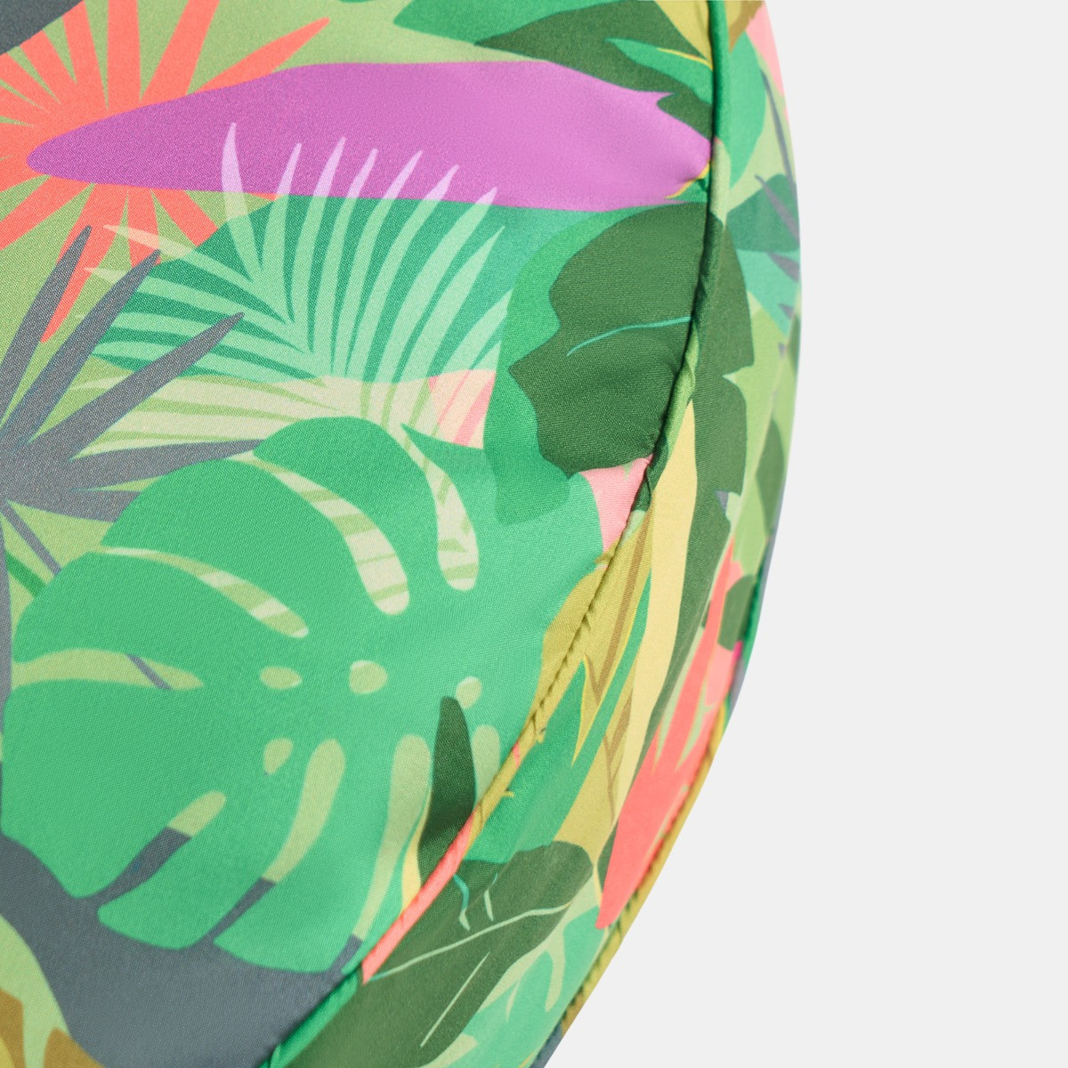 OHS Indoor/Outdoor Palm Print Round Filled Cushion - Green>