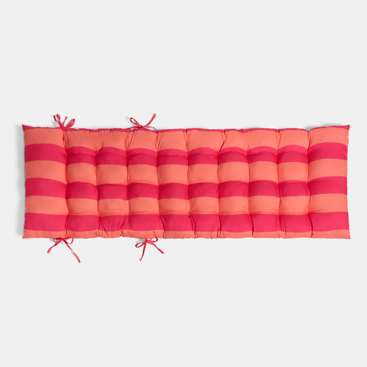 OHS Stripe Print Gravity Chair Cushion - Orange/Pink>