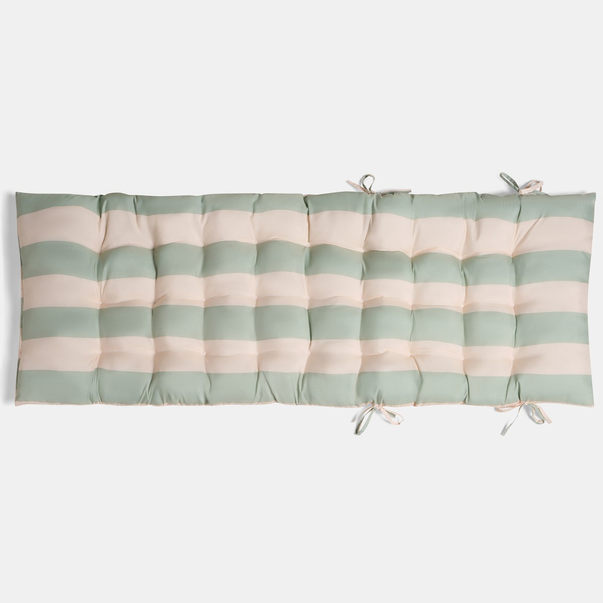 OHS Stripe Print Gravity Chair Cushion - Sage/Cream>