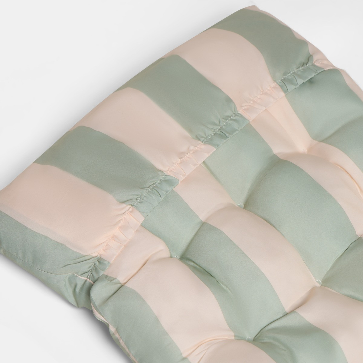 OHS Stripe Print Gravity Chair Cushion - Sage/Cream>