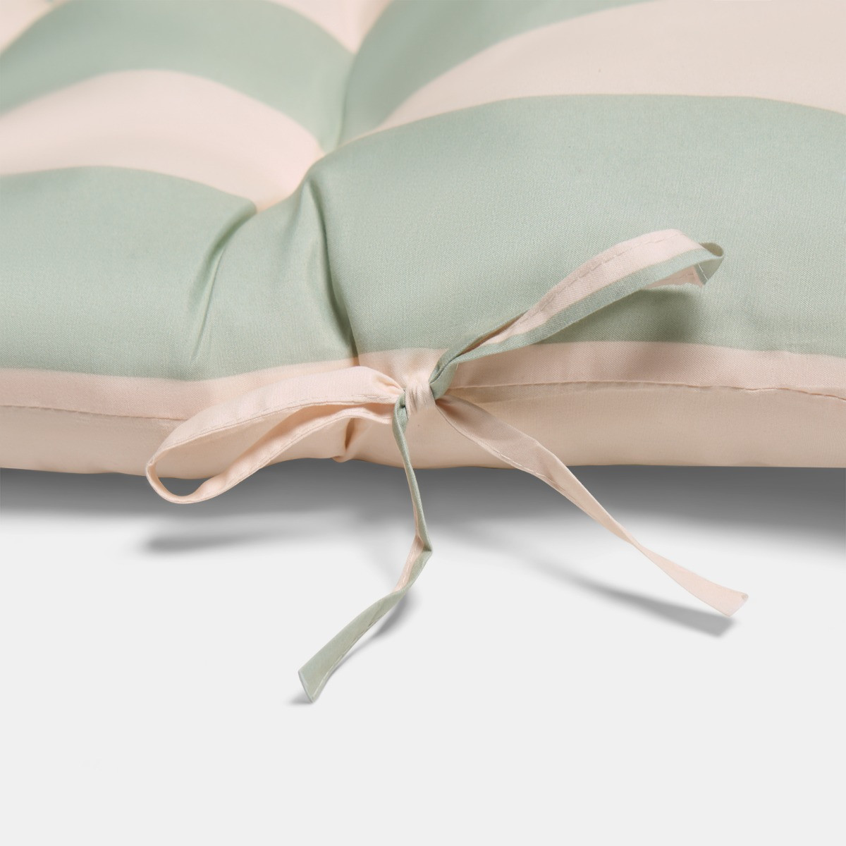 OHS Stripe Print Gravity Chair Cushion - Sage/Cream>