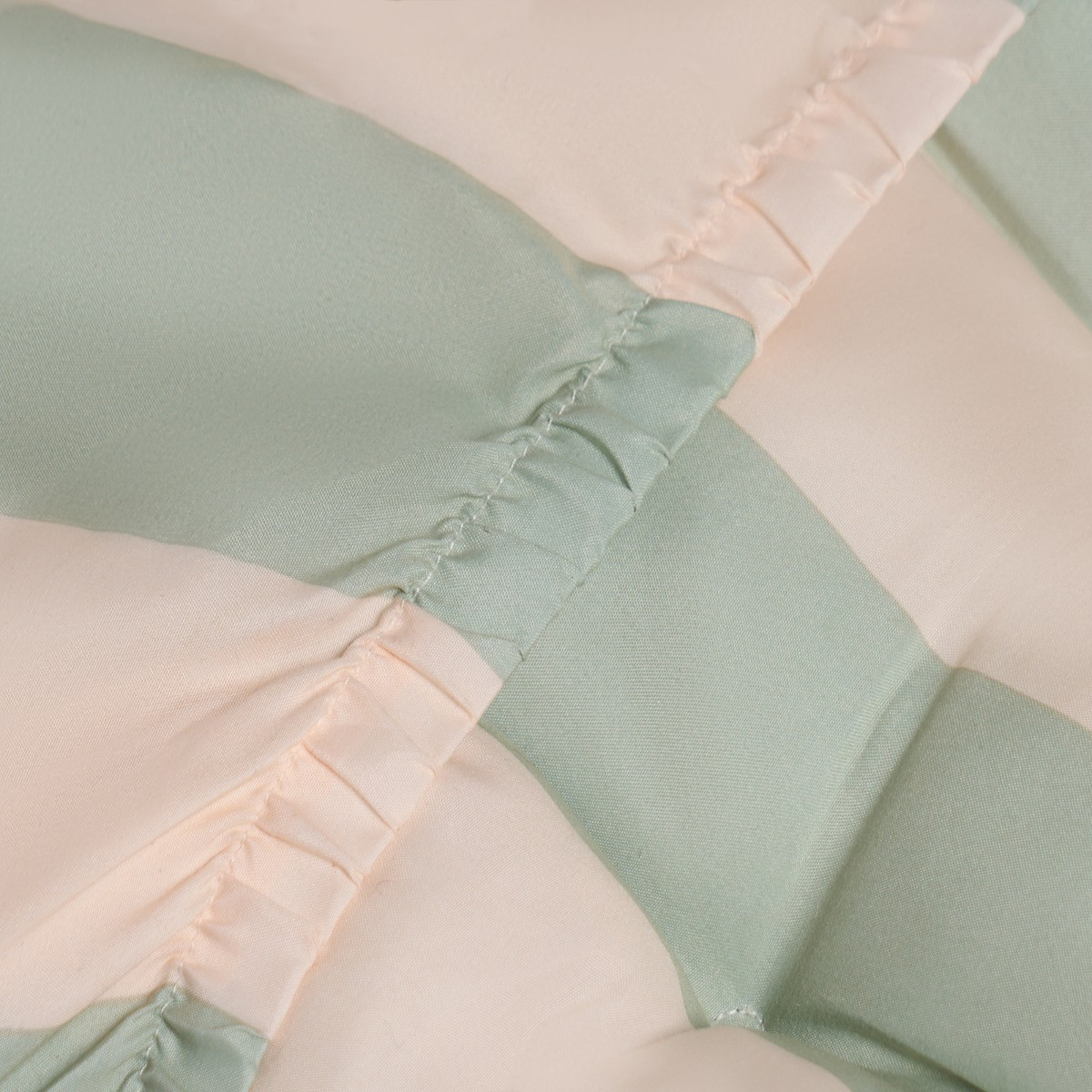 OHS Stripe Print Gravity Chair Cushion - Sage/Cream>