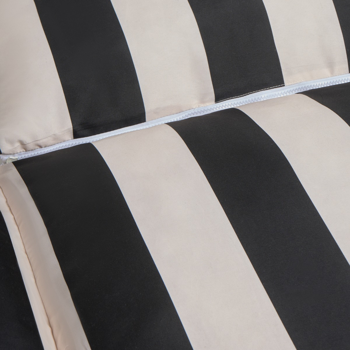 OHS Stripe Print Egg Chair Cushion with Headrest - Monochrome>