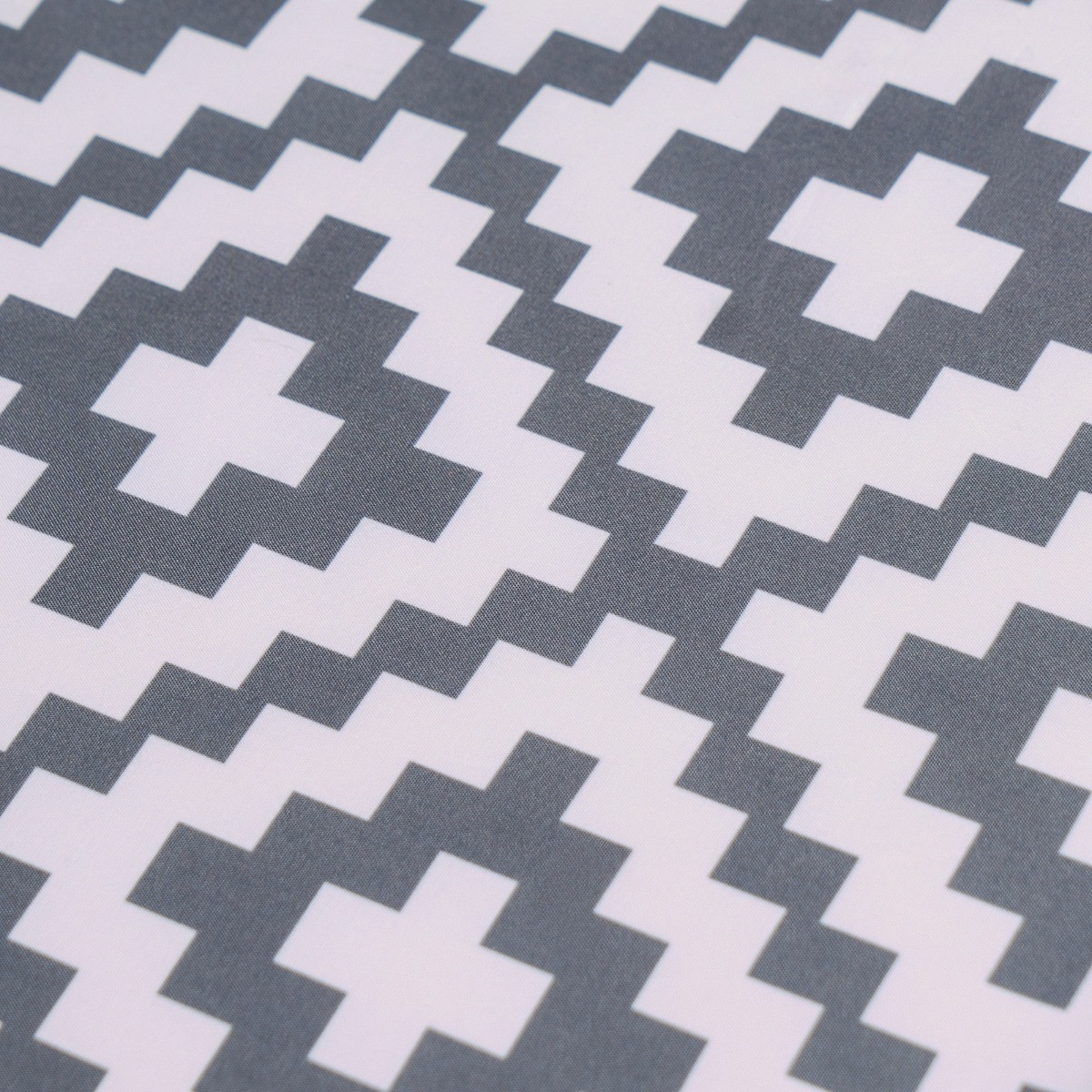 OHS Geometric Print Garden Footstool - Grey >