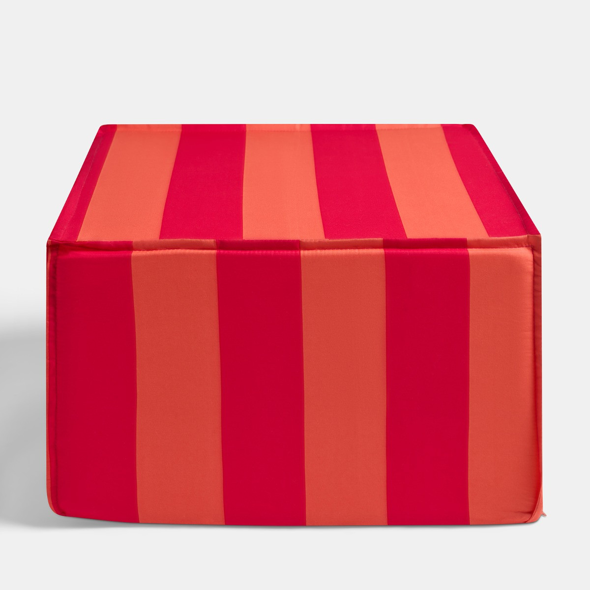 OHS Stripe Print Garden Footstool - Pink/Orange>