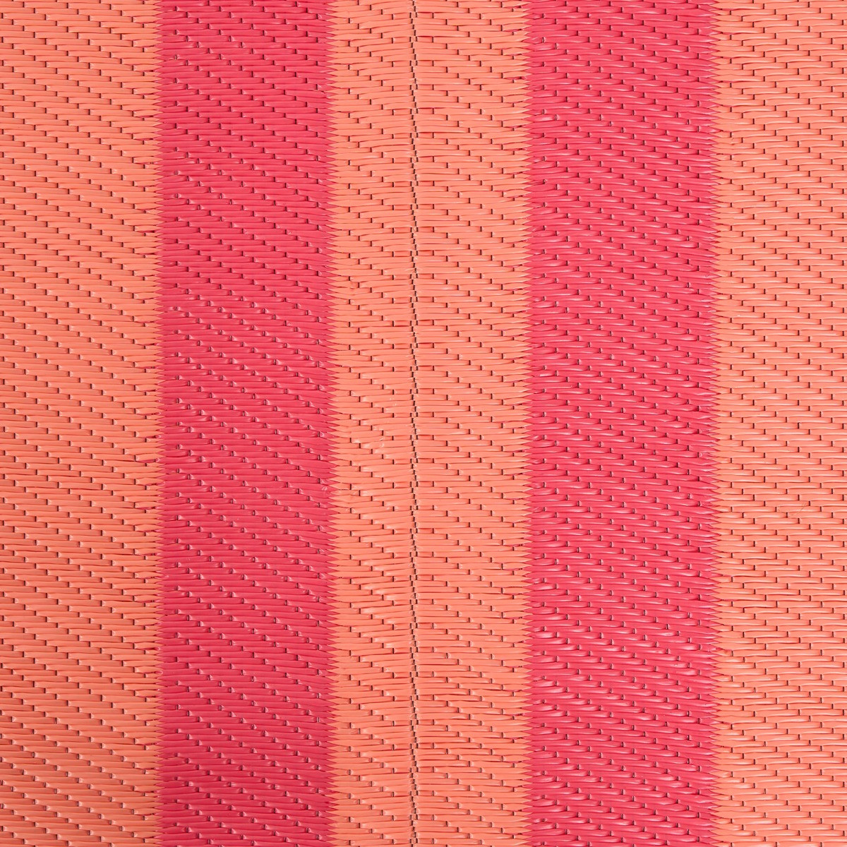 OHS Stripe Print Outdoor Rug, Orange/Pink - 170cm>