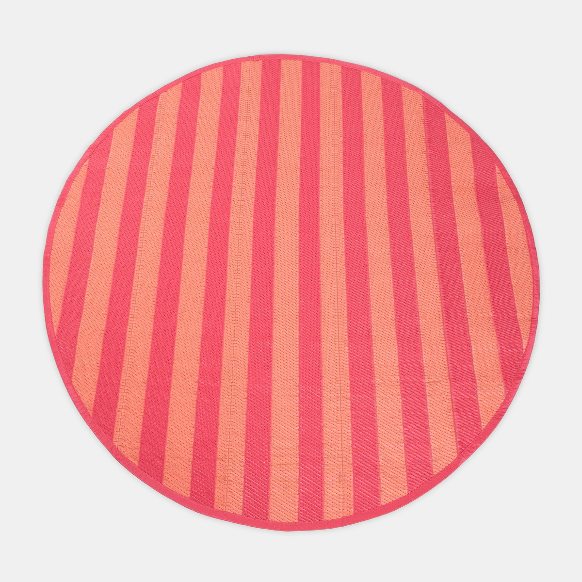 OHS Stripe Print Outdoor Rug, Orange/Pink - 170cm>