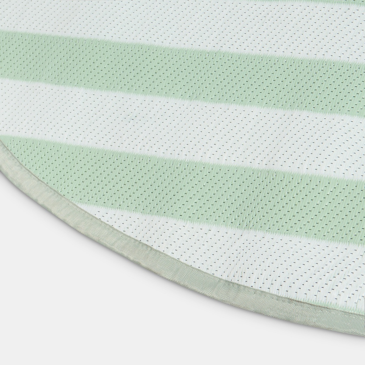 OHS Stripe Print Outdoor Rug, Sage/Cream - 170cm>