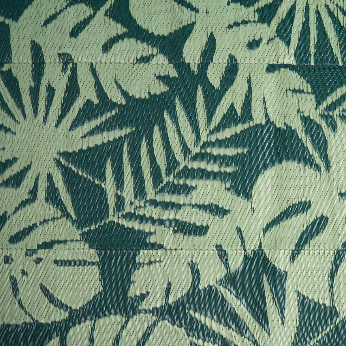 OHS Palm Print Reversible Outdoor Rug - Green>