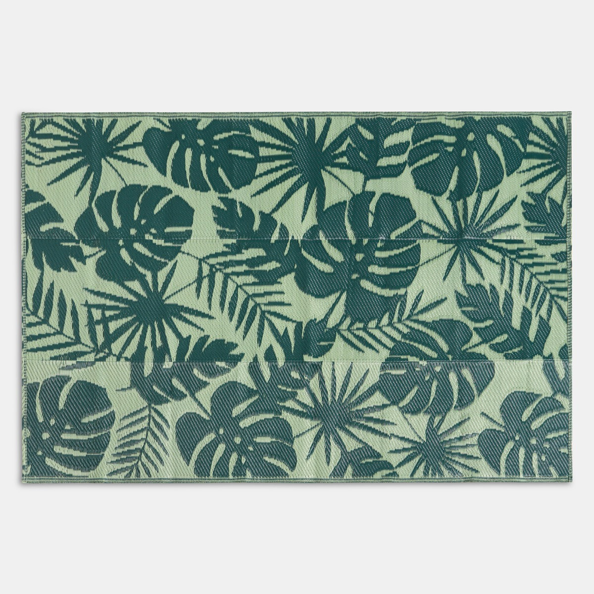 OHS Palm Print Reversible Outdoor Rug - Green>