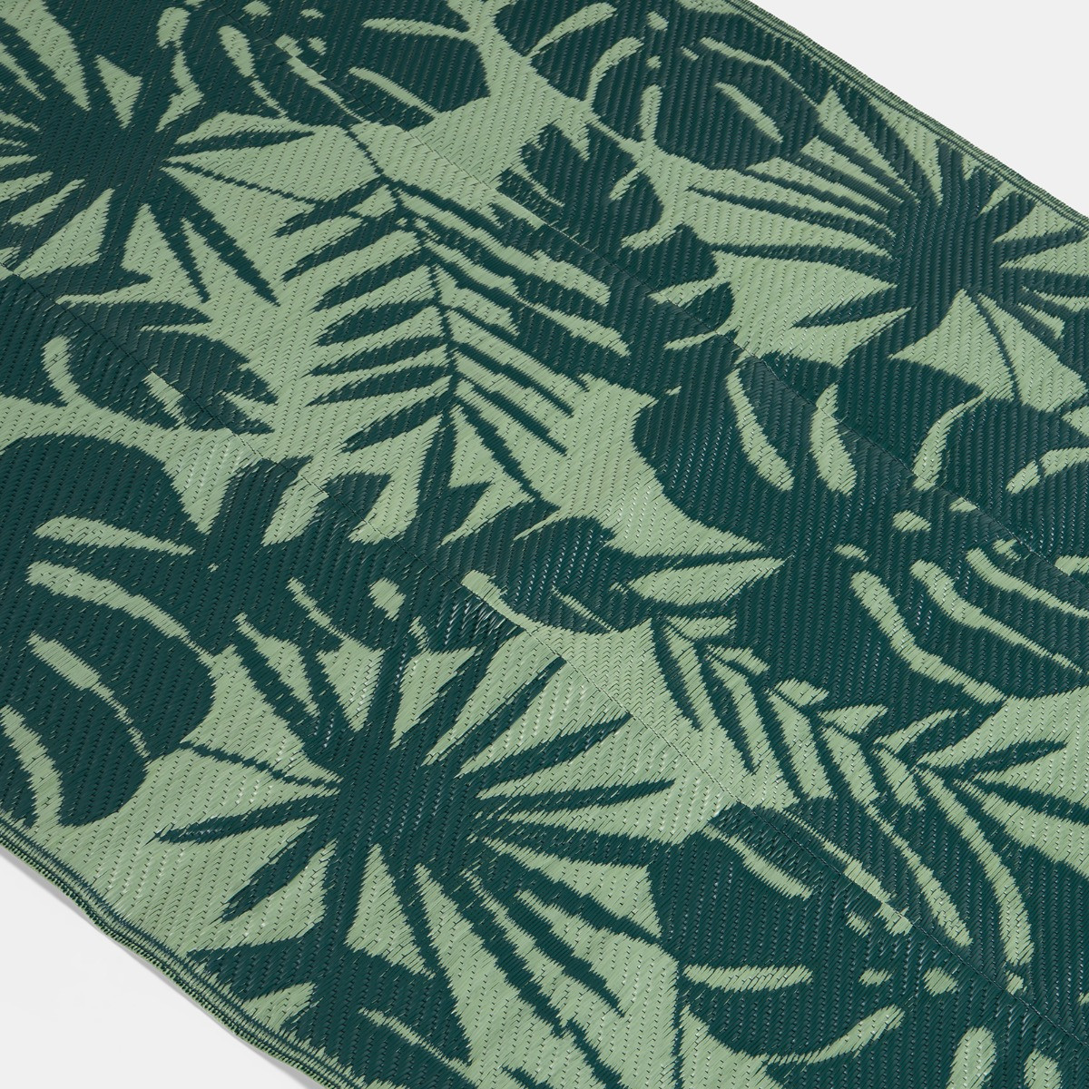 OHS Palm Print Reversible Outdoor Rug - Green>