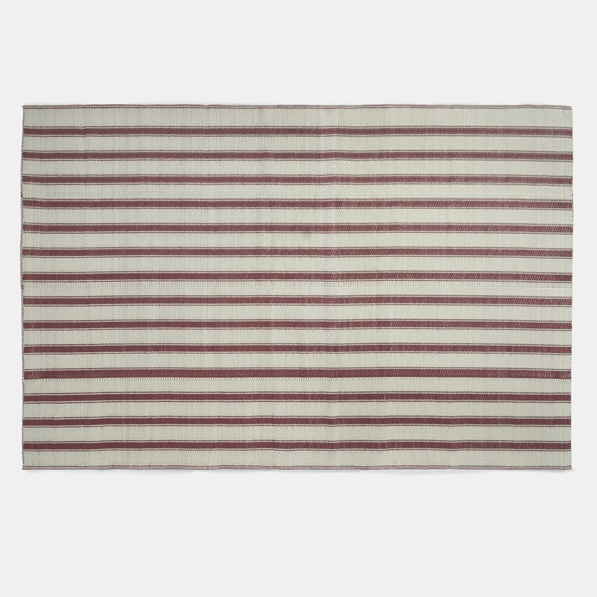 OHS Vintage Stripe Outdoor Rug - Chocolate/Cream>