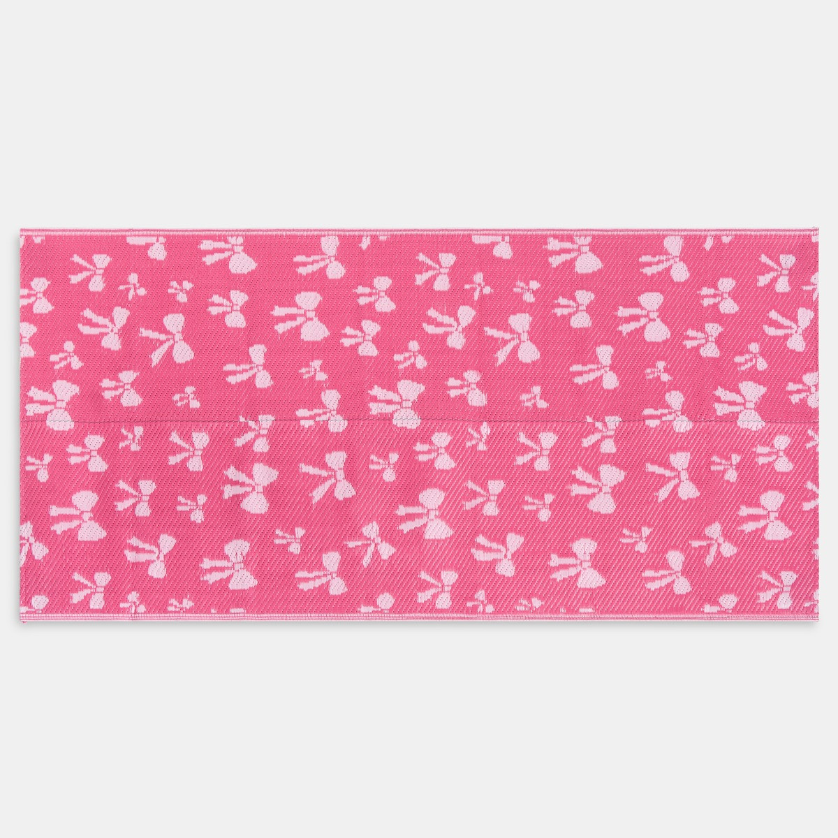OHS Bow Print Outdoor Rug - Pink>