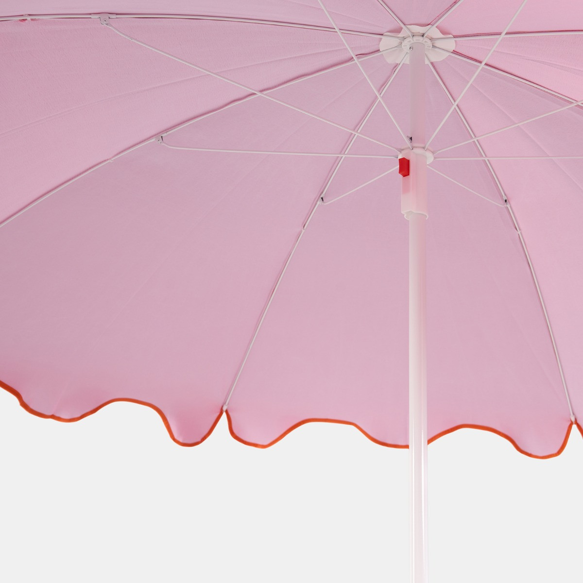 OHS Scallop Edge Outdoor Parasol - Pink/Orange>