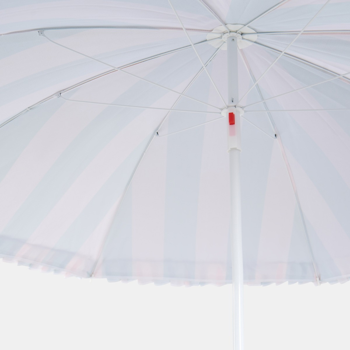 OHS Stripe Print Outdoor Parasol - Sage/Cream>