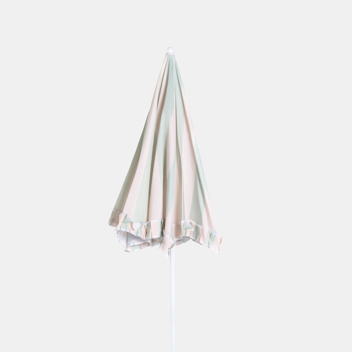 OHS Stripe Print Outdoor Parasol - Sage/Cream>