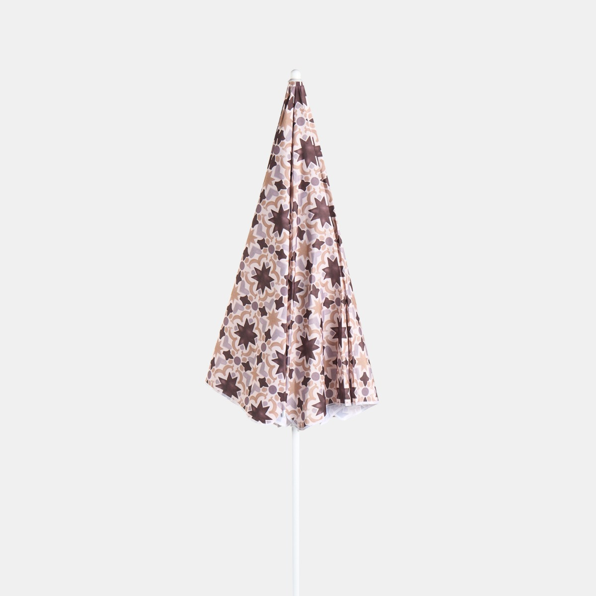 OHS Tile Print Outdoor Parasol - Natural>
