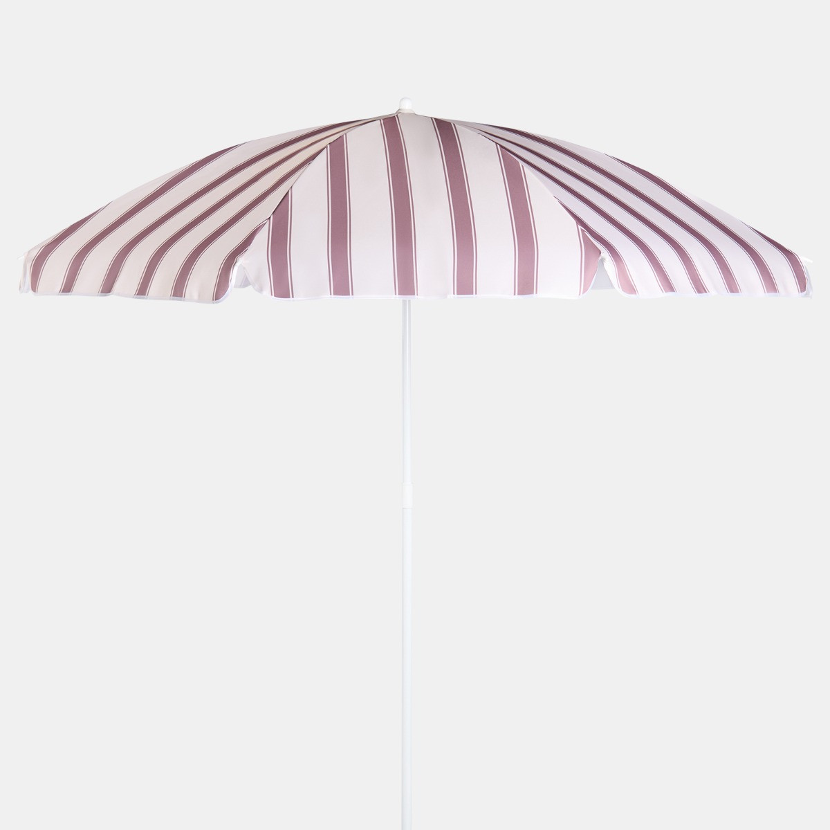 OHS Stripe Print Outdoor Parasol - Chocolate/Cream>