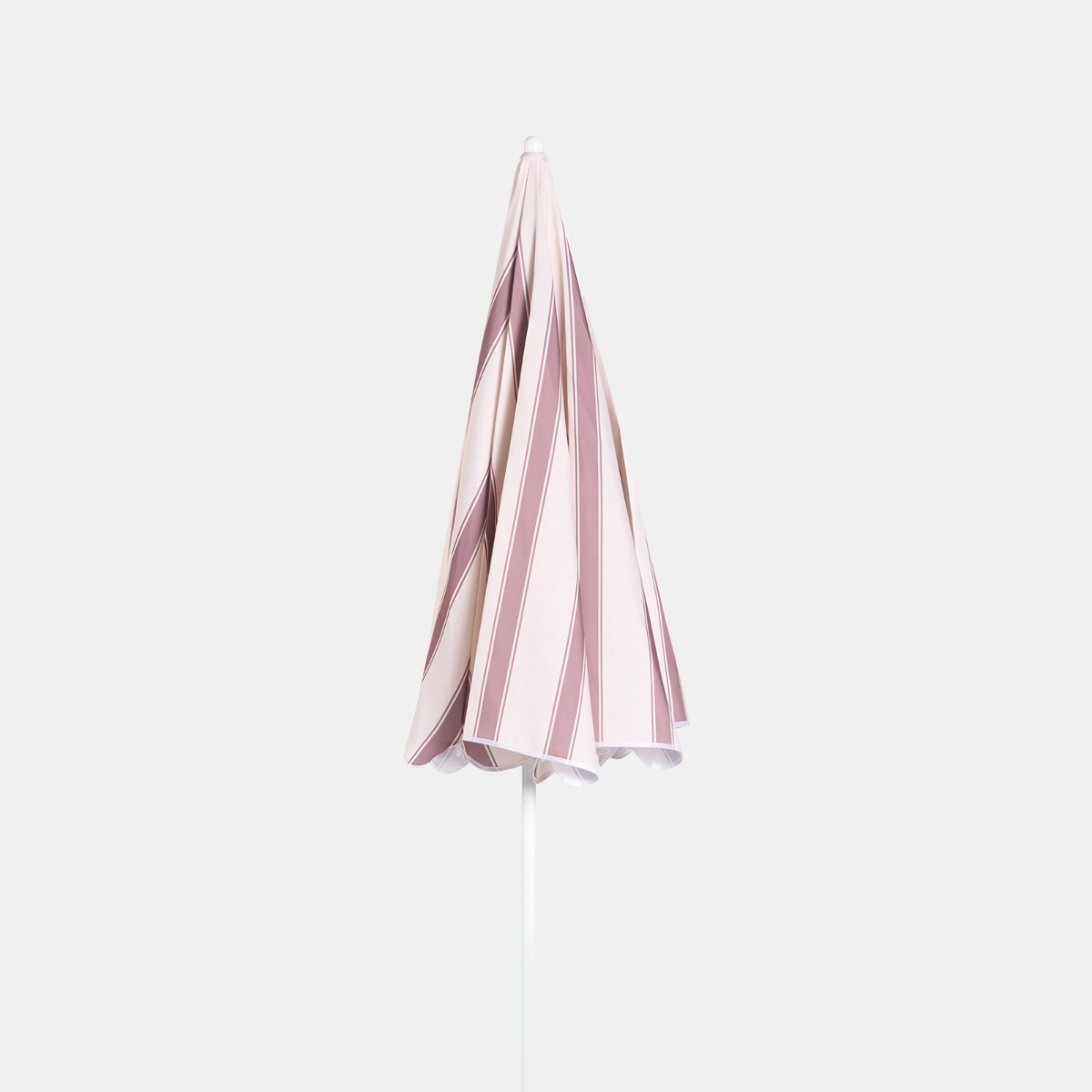 OHS Stripe Print Outdoor Parasol - Chocolate/Cream>
