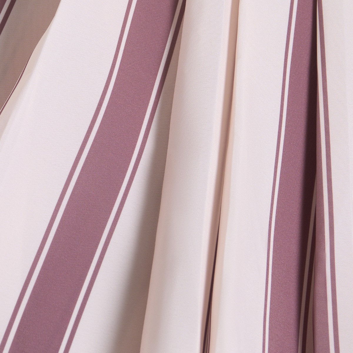 OHS Stripe Print Outdoor Parasol - Chocolate/Cream>