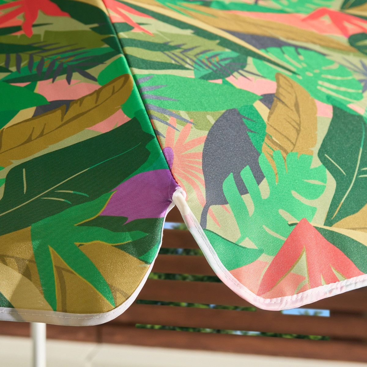 OHS Palm Print Outdoor Parasol - Green>