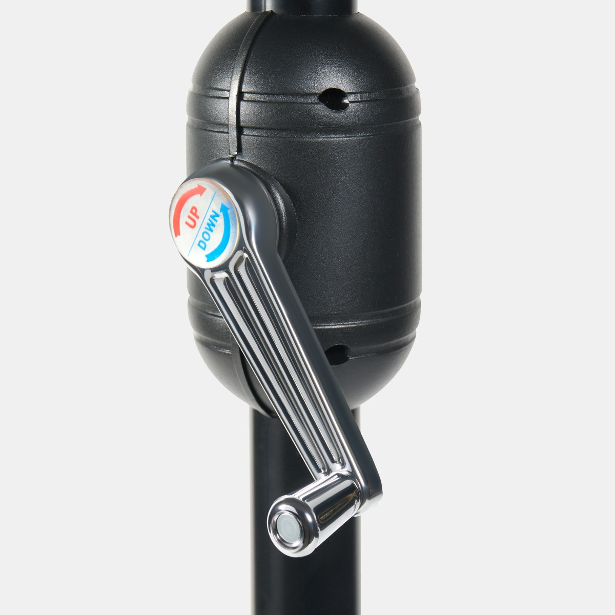 OHS Round Premium Tilting Parasol - Grey>