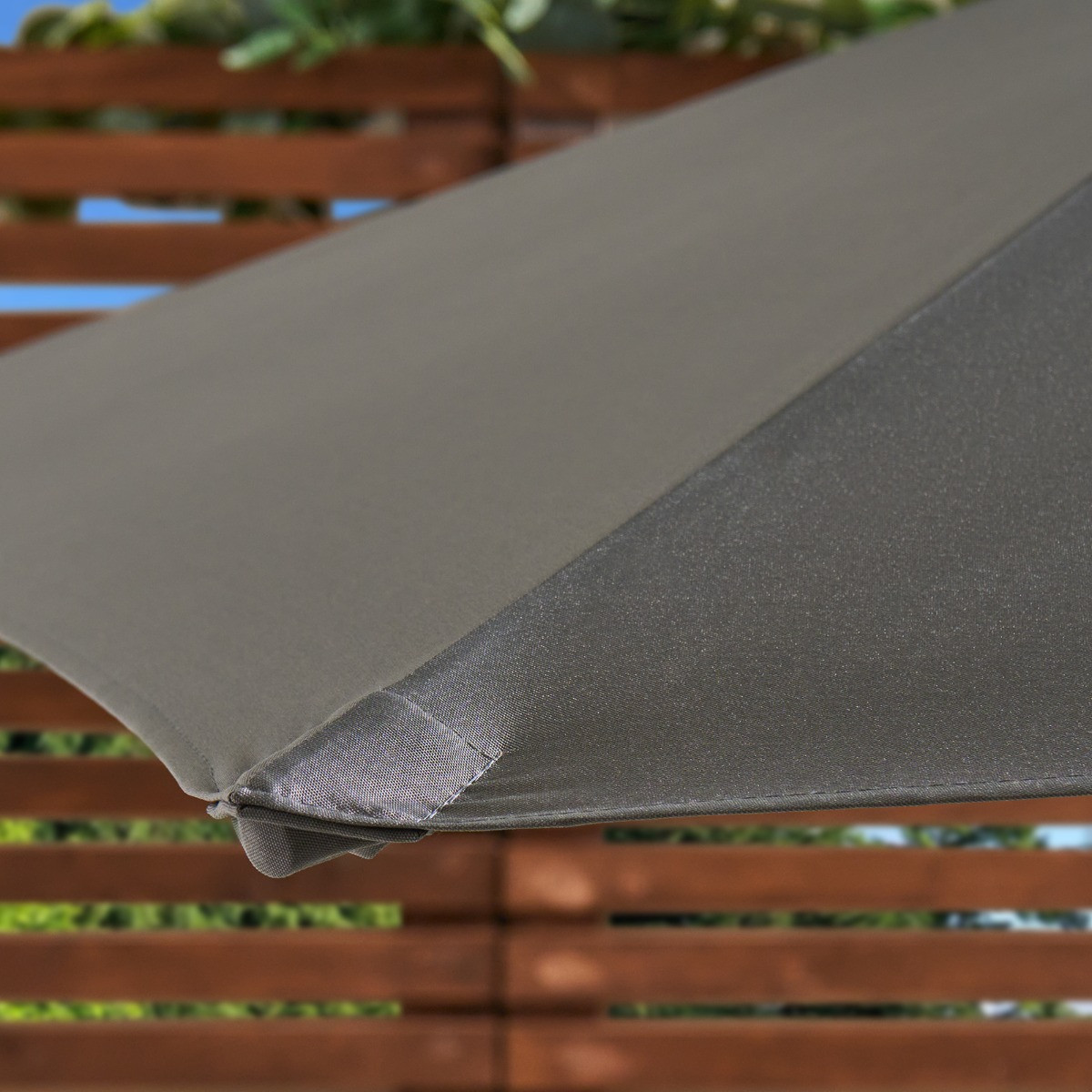 OHS Round Premium Tilting Parasol - Grey>