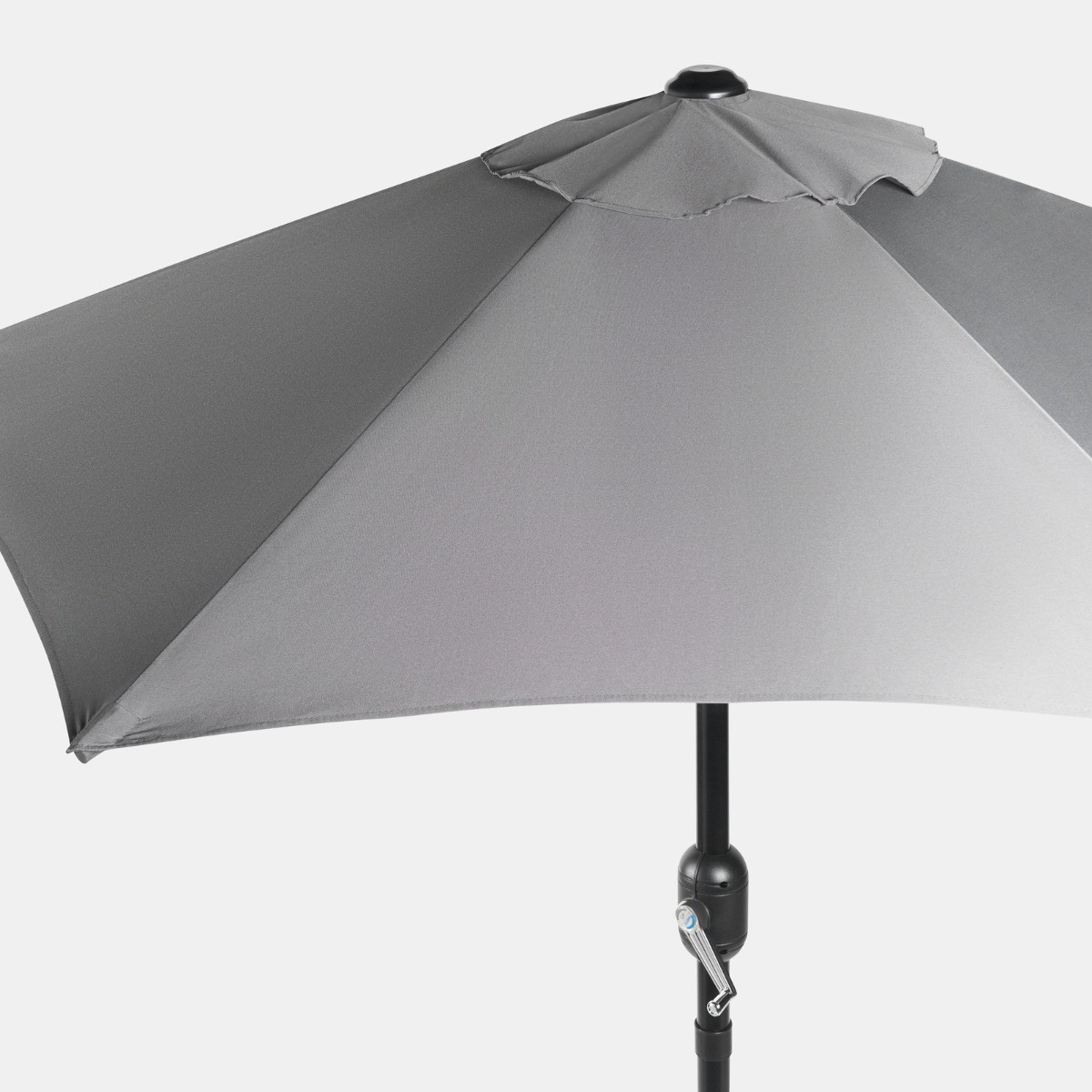 OHS Round Premium Tilting Parasol - Grey>