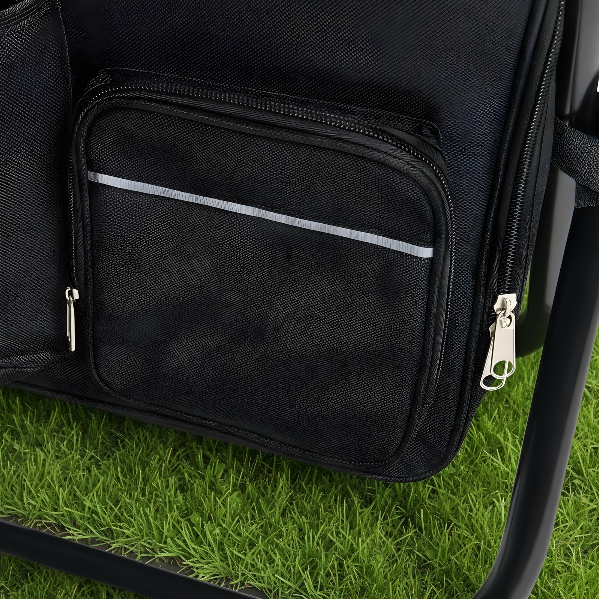 OHS 3 in 1 Camping Cooling Bag Seat - Black>