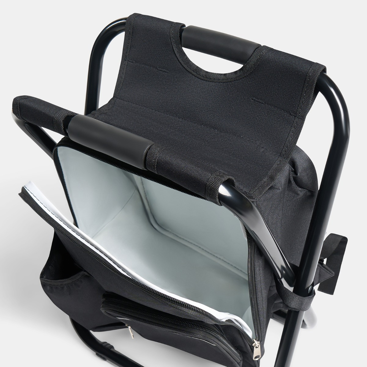 OHS 3 in 1 Camping Cooling Bag Seat - Black>