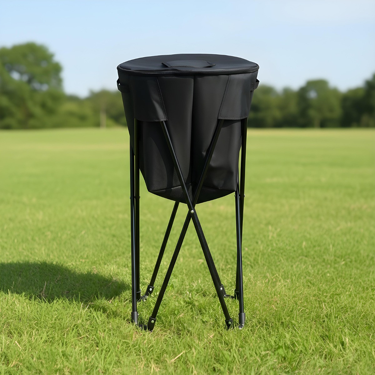 OHS Outdoor Foldable Drinks Cooling Stand - Black>